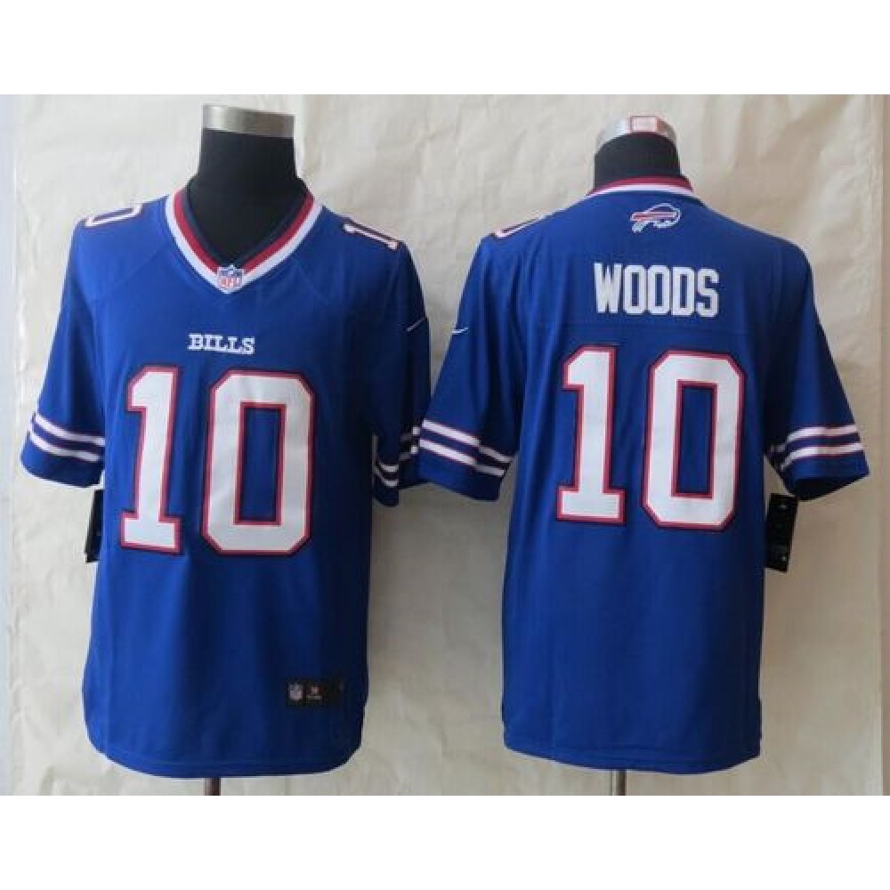 Bills #10 Robert Woods Royal Blue Team Color Men's Stitched NFL New Limited Jersey