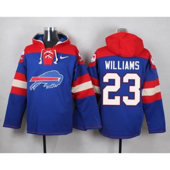 Bills #23 Aaron Williams Royal Blue Player Pullover NFL Hoodie Bills #23 Aaron Williams Royal Blue Player Pullover NFL Hoodie