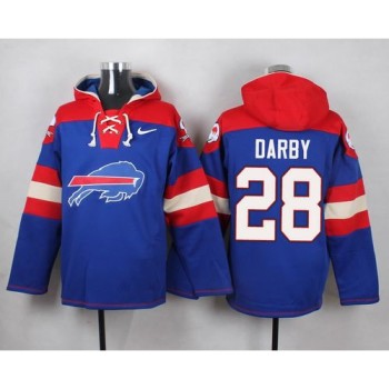Bills #28 Ronald Darby Royal Blue Player Pullover NFL Hoodie Bills #28 Ronald Darby Royal Blue Player Pullover NFL Hoodie