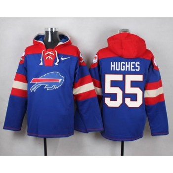 Bills #55 Jerry Hughes Royal Blue Player Pullover NFL Hoodie Bills #55 Jerry Hughes Royal Blue Player Pullover NFL Hoodie