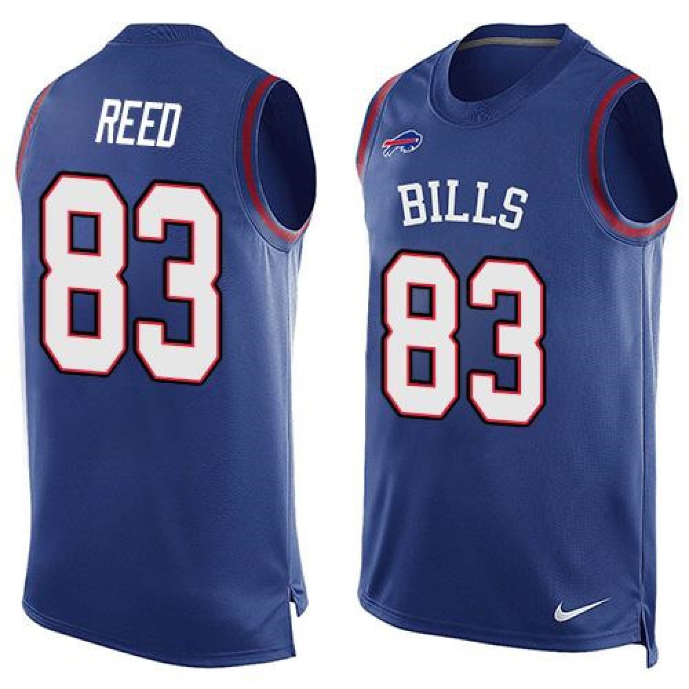 Bills #83 Andre Reed Royal Blue Team Color Men's Stitched NFL Limited Tank Top Jersey