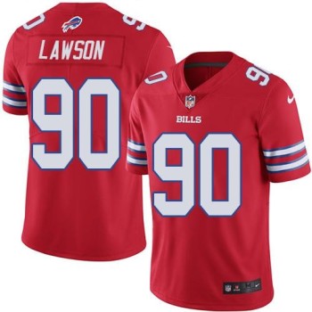 Bills #90 Shaq Lawson Red Youth Stitched NFL Limited Rush Jersey Bills #90 Shaq Lawson Red Youth Stitched NFL Limited Rush Jersey