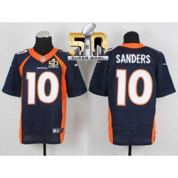 Broncos #10 Emmanuel Sanders Navy Blue Alternate Super Bowl 50 Men's Stitched NFL New Elite Jersey Broncos #10 Emmanuel Sanders Navy Blue Alternate Super Bowl 50 Men's Stitched NFL New Elite Jersey