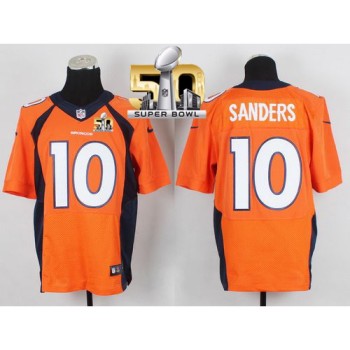 Broncos #10 Emmanuel Sanders Orange Team Color Super Bowl 50 Men's Stitched NFL New Elite Jersey Broncos #10 Emmanuel Sanders Orange Team Color Super Bowl 50 Men's Stitched NFL New Elite Jersey