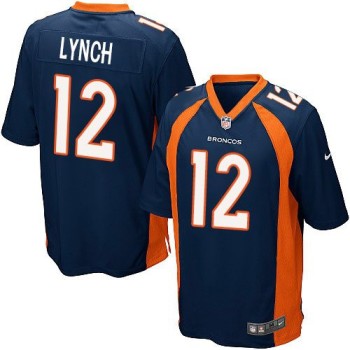 Broncos #12 Paxton Lynch Blue Alternate Youth Stitched NFL New Elite Jersey Broncos #12 Paxton Lynch Blue Alternate Youth Stitched NFL New Elite Jersey
