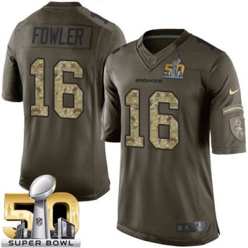 Broncos #16 Bennie Fowler Green Super Bowl 50 Men's Stitched NFL Limited Salute To Service Jersey Broncos #16 Bennie Fowler Green Super Bowl 50 Men's Stitched NFL Limited Salute To Service Jersey