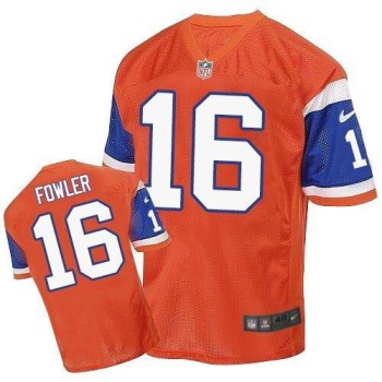 Broncos #16 Bennie Fowler Orange Throwback Men's Stitched NFL Elite Jersey Broncos #16 Bennie Fowler Orange Throwback Men's Stitched NFL Elite Jersey
