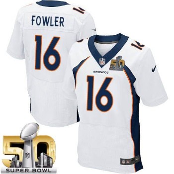 Broncos #16 Bennie Fowler White Super Bowl 50 Men's Stitched NFL New Elite Jersey Broncos #16 Bennie Fowler White Super Bowl 50 Men's Stitched NFL New Elite Jersey