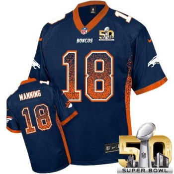 Broncos #18 Peyton Manning Blue Alternate Super Bowl 50 Youth Stitched NFL Elite Drift Fashion Jersey Broncos #18 Peyton Manning Blue Alternate Super Bowl 50 Youth Stitched NFL Elite Drift Fashion Jersey