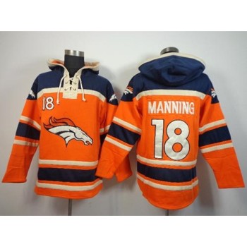 Broncos #18 Peyton Manning Orange Sawyer Hoodie Sweatshirt NFL Hoodie Broncos #18 Peyton Manning Orange Sawyer Hoodie Sweatshirt NFL Hoodie