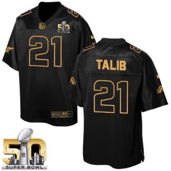 Broncos #21 Aqib Talib Black Super Bowl 50 Men's Stitched NFL Elite Pro Line Gold Collection Jersey Broncos #21 Aqib Talib Black Super Bowl 50 Men's Stitched NFL Elite Pro Line Gold Collection Jersey