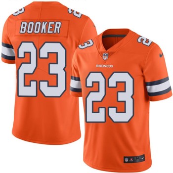 Broncos #23 Devontae Booker Orange Youth Stitched NFL Limited Rush Jersey Broncos #23 Devontae Booker Orange Youth Stitched NFL Limited Rush Jersey