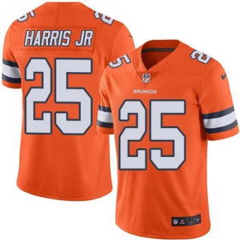Broncos #25 Chris Harris Jr Orange Men's Stitched NFL Limited Rush Jersey Broncos #25 Chris Harris Jr Orange Men's Stitched NFL Limited Rush Jersey