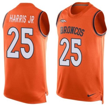 Broncos #25 Chris Harris Jr Orange Team Color Men's Stitched NFL Limited Tank Top Jersey Broncos #25 Chris Harris Jr Orange Team Color Men's Stitched NFL Limited Tank Top Jersey