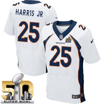 Broncos #25 Chris Harris Jr White Super Bowl 50 Men's Stitched NFL New Elite Jersey Broncos #25 Chris Harris Jr White Super Bowl 50 Men's Stitched NFL New Elite Jersey