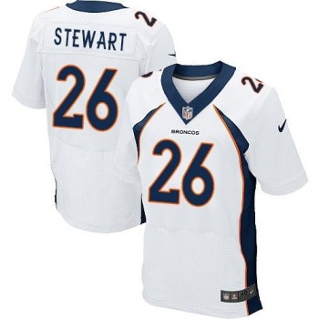 Broncos #26 Darian Stewart White Men's Stitched NFL New Elite Jersey Broncos #26 Darian Stewart White Men's Stitched NFL New Elite Jersey