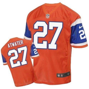 Broncos #27 Steve Atwater Orange Throwback Men's Stitched NFL Elite Jersey Broncos #27 Steve Atwater Orange Throwback Men's Stitched NFL Elite Jersey