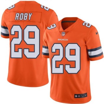 Broncos #29 Bradley Roby Orange Men's Stitched NFL Limited Rush Jersey Broncos #29 Bradley Roby Orange Men's Stitched NFL Limited Rush Jersey