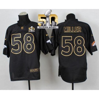 Broncos #58 Von Miller Black Gold No. Fashion Super Bowl 50 Men's Stitched NFL Elite Jersey Broncos #58 Von Miller Black Gold No. Fashion Super Bowl 50 Men's Stitched NFL Elite Jersey