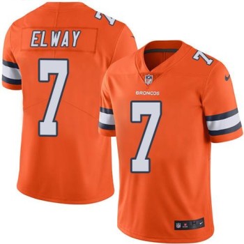 Broncos #7 John Elway Orange Men's Stitched NFL Limited Rush Jersey Broncos #7 John Elway Orange Men's Stitched NFL Limited Rush Jersey