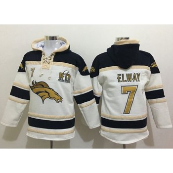 Broncos #7 John Elway White Sawyer Hoodie Sweatshirt Super Bowl 50 Collection NFL Hoodie Broncos #7 John Elway White Sawyer Hoodie Sweatshirt Super Bowl 50 Collection NFL Hoodie