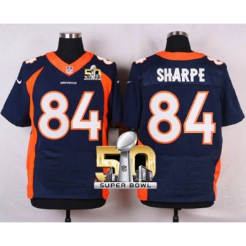 Broncos #84 Shannon Sharpe Navy Blue Alternate Super Bowl 50 Men's Stitched NFL Elite Jersey Broncos #84 Shannon Sharpe Navy Blue Alternate Super Bowl 50 Men's Stitched NFL Elite Jersey