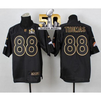 Broncos #88 Demaryius Thomas Black Gold No. Fashion Super Bowl 50 Men's Stitched NFL Elite Jersey Broncos #88 Demaryius Thomas Black Gold No. Fashion Super Bowl 50 Men's Stitched NFL Elite Jersey