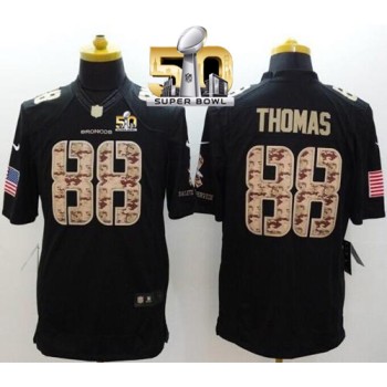 Broncos #88 Demaryius Thomas Black Super Bowl 50 Men's Stitched NFL Limited Salute to Service Jersey Broncos #88 Demaryius Thomas Black Super Bowl 50 Men's Stitched NFL Limited Salute to Service Jersey