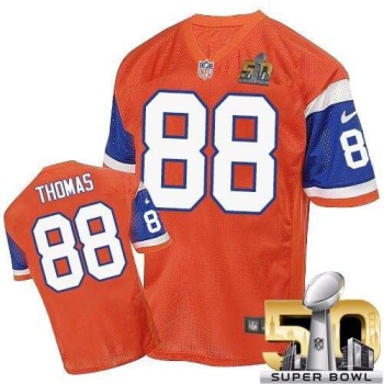Broncos #88 Demaryius Thomas Orange Throwback Super Bowl 50 Men's Stitched NFL Elite Jersey Broncos #88 Demaryius Thomas Orange Throwback Super Bowl 50 Men's Stitched NFL Elite Jersey