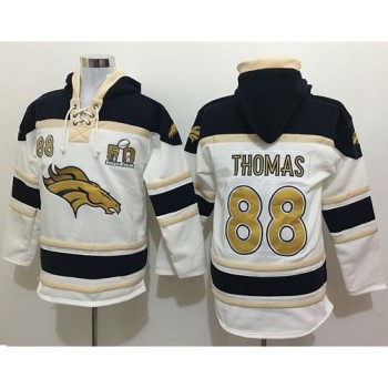 Broncos #88 Demaryius Thomas White Sawyer Hoodie Sweatshirt Super Bowl 50 Collection NFL Hoodie Broncos #88 Demaryius Thomas White Sawyer Hoodie Sweatshirt Super Bowl 50 Collection NFL Hoodie