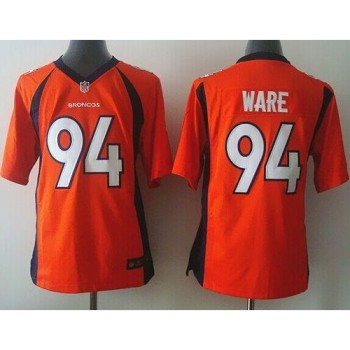 Broncos #94 DeMarcus Ware Orange Team Color Youth Stitched NFL New Elite Jersey Broncos #94 DeMarcus Ware Orange Team Color Youth Stitched NFL New Elite Jersey