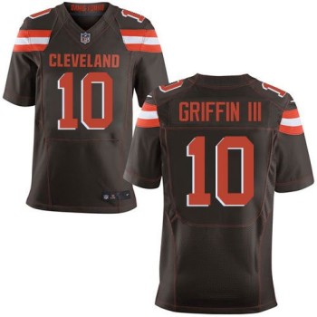 Browns #10 Robert Griffin III Brown Team Color Men's Stitched NFL New Elite Jersey Browns #10 Robert Griffin III Brown Team Color Men's Stitched NFL New Elite Jersey
