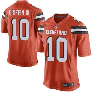 Browns #10 Robert Griffin III Orange Alternate Youth Stitched NFL New Elite Jersey Browns #10 Robert Griffin III Orange Alternate Youth Stitched NFL New Elite Jersey