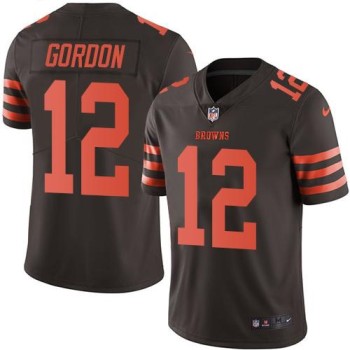 Browns #12 Josh Gordon Brown Men's Stitched NFL Limited Rush Jersey Browns #12 Josh Gordon Brown Men's Stitched NFL Limited Rush Jersey