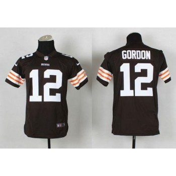 Browns #12 Josh Gordon Brown Team Color Youth Stitched NFL Elite Jersey Browns #12 Josh Gordon Brown Team Color Youth Stitched NFL Elite Jersey