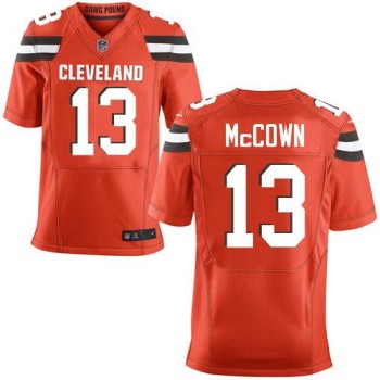 Browns #13 Josh McCown Orange Alternate Men's Stitched NFL New Elite Jersey Browns #13 Josh McCown Orange Alternate Men's Stitched NFL New Elite Jersey
