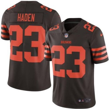 Browns #23 Joe Haden Brown Youth Stitched NFL Limited Rush Jersey Browns #23 Joe Haden Brown Youth Stitched NFL Limited Rush Jersey