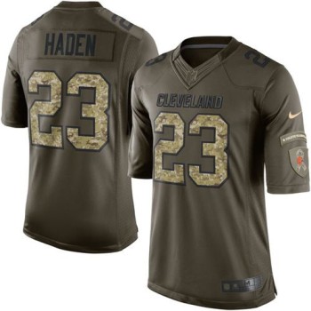 Browns #23 Joe Haden Green Men's Stitched NFL Limited Salute to Service Jersey Browns #23 Joe Haden Green Men's Stitched NFL Limited Salute to Service Jersey