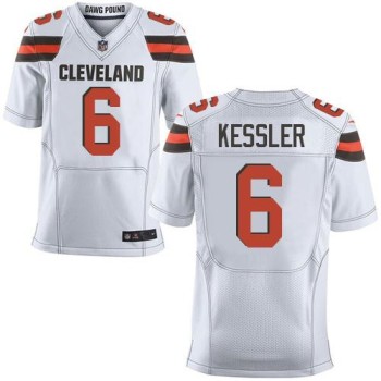Browns #6 Cody Kessler White Men's Stitched NFL New Elite Jersey Browns #6 Cody Kessler White Men's Stitched NFL New Elite Jersey