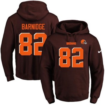Browns #82 Gary Barnidge Brown Name & Number Pullover NFL Hoodie Browns #82 Gary Barnidge Brown Name & Number Pullover NFL Hoodie
