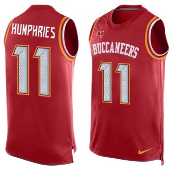 Buccaneers #11 Adam Humphries Red Team Color Men's Stitched NFL Limited Tank Top Jersey Buccaneers #11 Adam Humphries Red Team Color Men's Stitched NFL Limited Tank Top Jersey