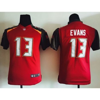 Buccaneers #13 Mike Evans Red Team Color Youth Stitched NFL New Elite Jersey Buccaneers #13 Mike Evans Red Team Color Youth Stitched NFL New Elite Jersey
