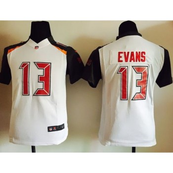 Buccaneers #13 Mike Evans White Youth Stitched NFL New Elite Jersey Buccaneers #13 Mike Evans White Youth Stitched NFL New Elite Jersey