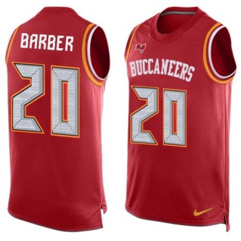 Buccaneers #20 Ronde Barber Red Team Color Men's Stitched NFL Limited Tank Top Jersey Buccaneers #20 Ronde Barber Red Team Color Men's Stitched NFL Limited Tank Top Jersey