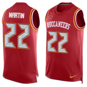 Buccaneers #22 Doug Martin Red Team Color Men's Stitched NFL Limited Tank Top Jersey Buccaneers #22 Doug Martin Red Team Color Men's Stitched NFL Limited Tank Top Jersey