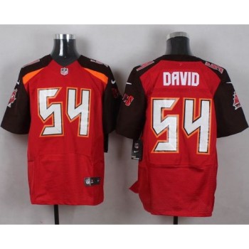 Buccaneers #54 Lavonte David Red Team Color Men's Stitched NFL New Elite Jersey Buccaneers #54 Lavonte David Red Team Color Men's Stitched NFL New Elite Jersey