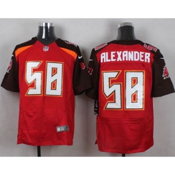 Buccaneers #58 Kwon Alexander Red Team Color Men's Stitched NFL New Elite Jersey Buccaneers #58 Kwon Alexander Red Team Color Men's Stitched NFL New Elite Jersey