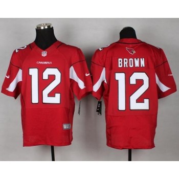 Cardinals #12 John Brown Red Team Color Men's Stitched NFL Elite Jersey Cardinals #12 John Brown Red Team Color Men's Stitched NFL Elite Jersey
