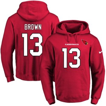 Cardinals #13 Jaron Brown Red Name & Number Pullover NFL Hoodie Cardinals #13 Jaron Brown Red Name & Number Pullover NFL Hoodie