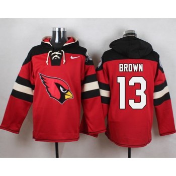 Cardinals #13 Jaron Brown Red Player Pullover NFL Hoodie Cardinals #13 Jaron Brown Red Player Pullover NFL Hoodie